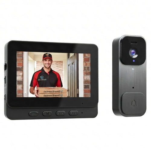 Wireless Video Doorbell With Screen