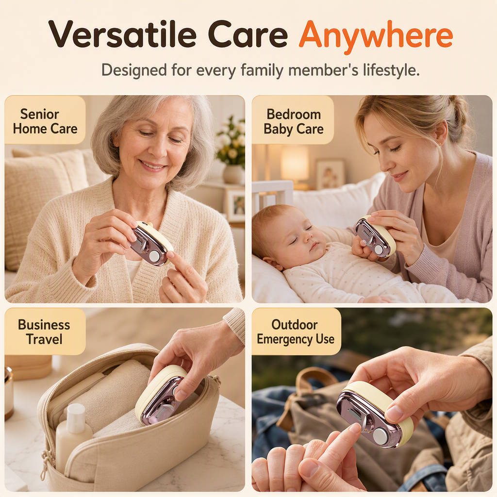 🌟 2-in-1 Electric Nail Clipper & Smoother 🌟