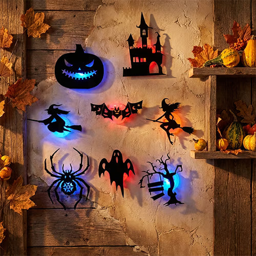 Halloween LED Silhouette Wall Lights